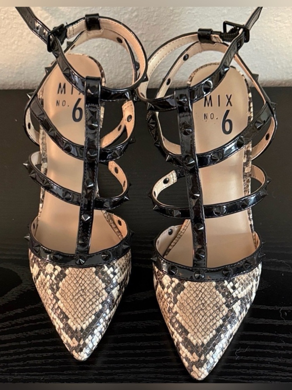 Studded heels